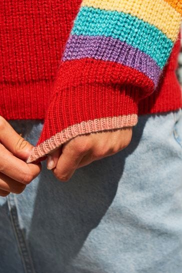 Mens rainbow jumper hotsell