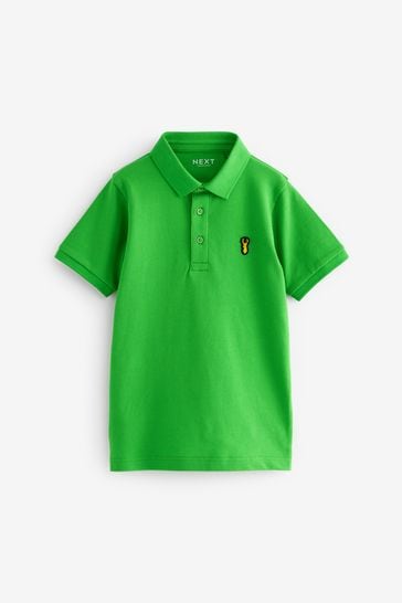 Green Bright Short Sleeve Polo Shirt (3-16yrs)