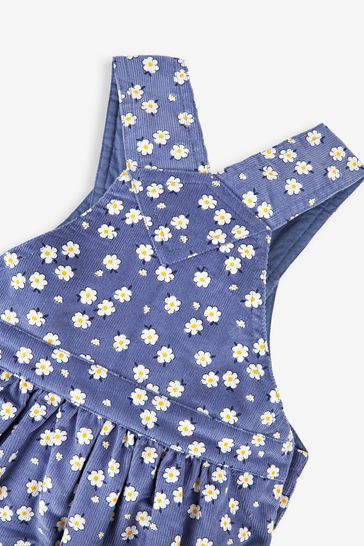 Blue cord pinafore dress hotsell
