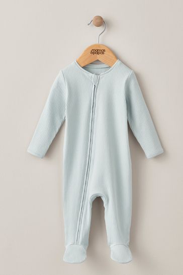 Buy Mamas & Papas Blue Basics Rib Zip All-In-One from the Next UK online shop