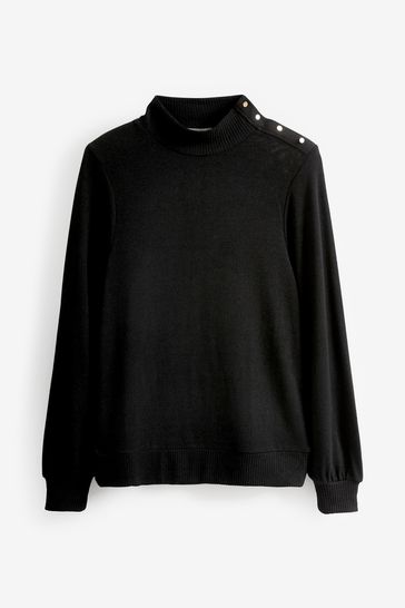 Black 2025 soft jumper