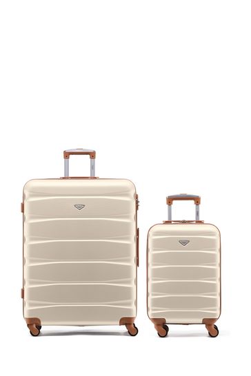 Buy Set Of 2 Large Check In Small Carry On Hardcase Travel Suitcase from the Laura Ashley online shop