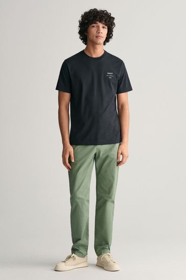 GANT Regular Fit Sunfaded Cotton Twill Chino Trousers