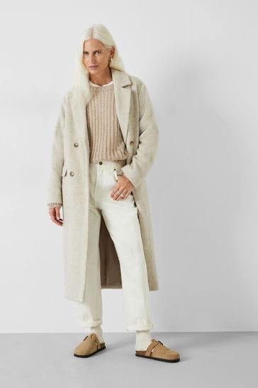 Hush Cream Scout Double Breasted Coat