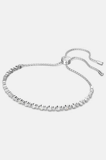 Swarovski Silver Tone Subtle Soft Bracelet