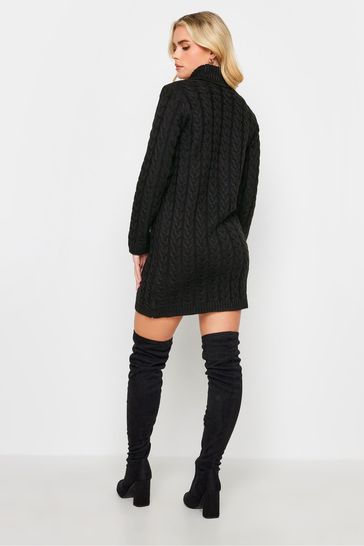 Petite black top jumper dress