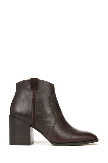 Vionic Regan Leather Ankle Brown Boots