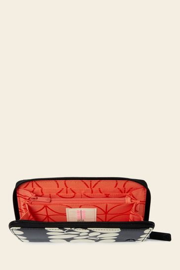 Buy Orla Kiely Forget Me Not Black Wallet from Next Luxembourg