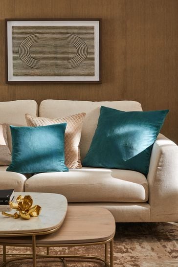 Dark shop teal cushion