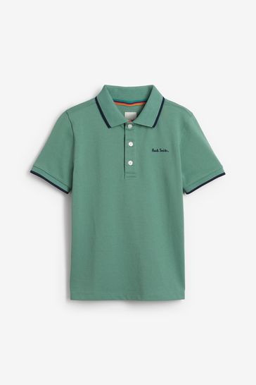 Buy Paul Smith Junior Boys Short Sleeve Signature 100 Cotton Polo Shirt from Next Kuwait