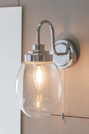Gallery Direct Silver Saul Wall Light