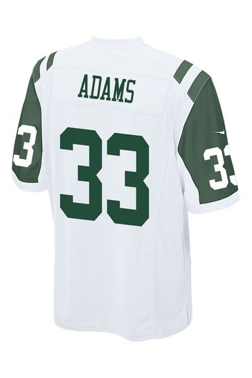 Jamal adams white jets jersey 2025