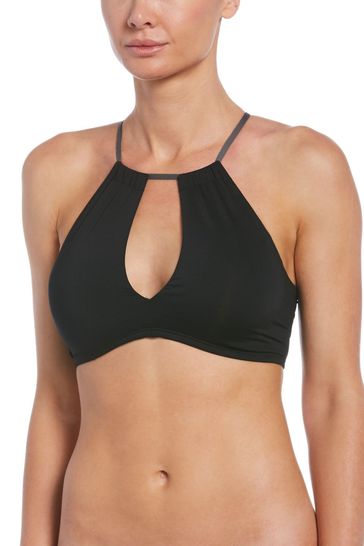 Nike black cheap bikini top