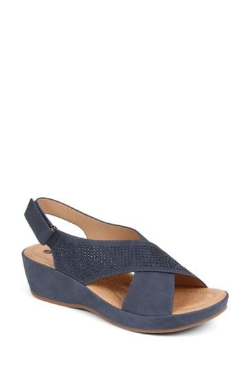Blue black sandals hotsell