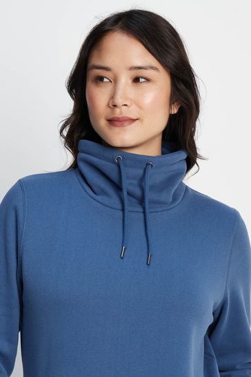 Blue pullover women's clearance