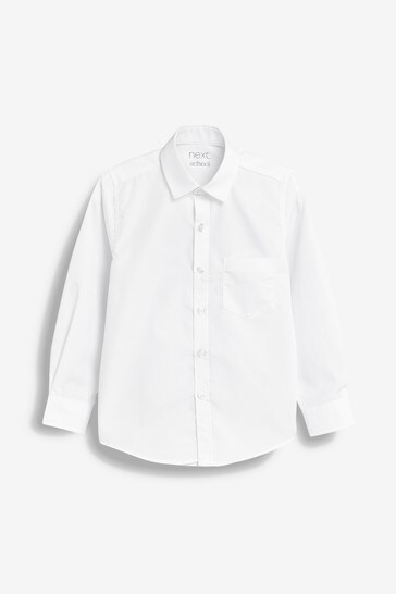pack of white long sleeve shirts
