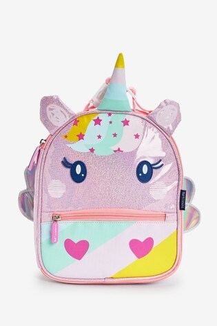 Sunnylife Multi Pink Unicorn Glitter Lunch Bag