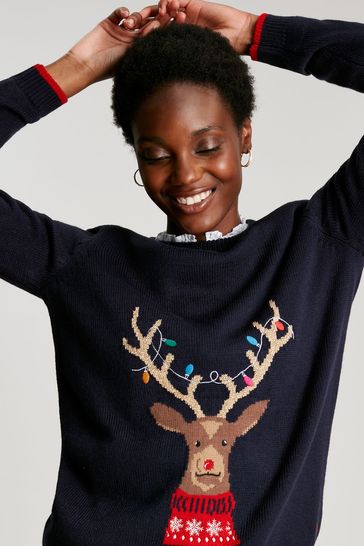 Joules clearance reindeer jumper