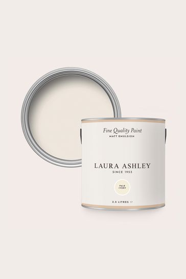 Laura Ashley Pale Ivory White Matt Emulsion 2.5Lt Paint