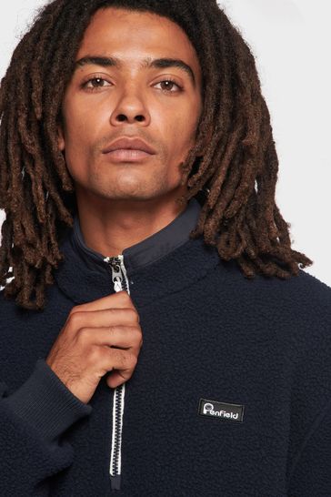 Men's quarter zip fleece jacket new arrivals