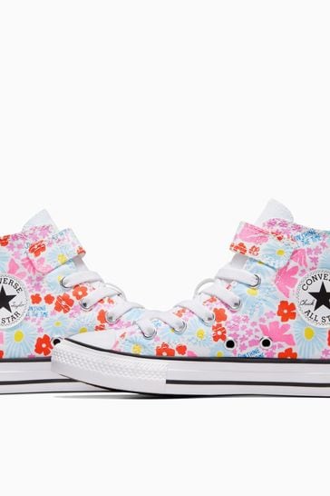 Floral discount print converse