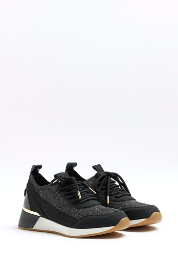River island trainers black 2025