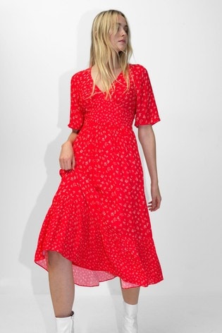 next red tea dress