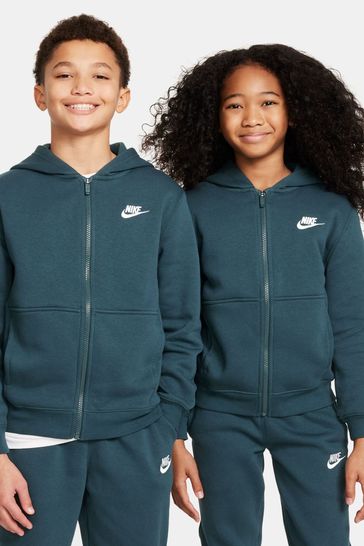 Nike fleece tracksuit green hot sale