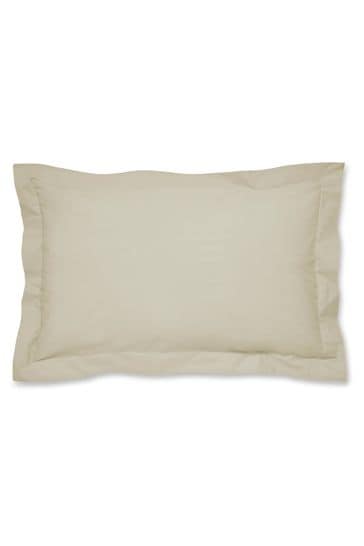 Catherine Lansfield Set of 2 Cream Percale Pillowcases