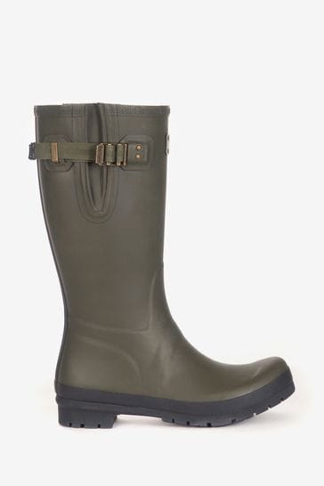 Barbour® Olive Green Cirrus Wellington Boots