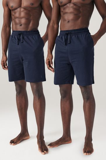 Navy Blue Lightweight Jogger Shorts 2 Pack