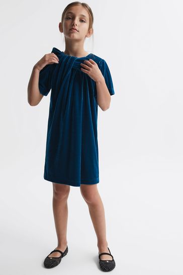 Reiss blue clearance velvet dress