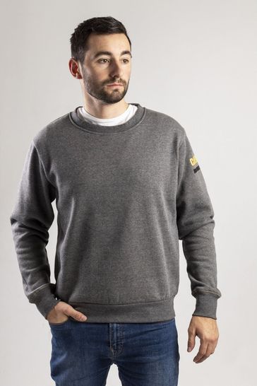 CAT® Grey Essentials Crew Neck Sweater