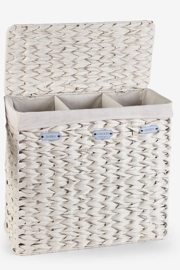 Cream laundry basket sale