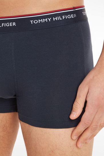 Buy Tommy Hilfiger Blue Premium Essentials Trunks 3 Pack from Next USA
