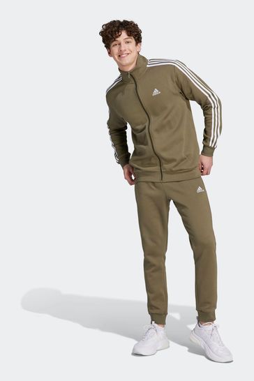 Mens adidas green tracksuit cheap