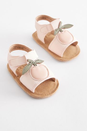 Peach Pink Character Baby Sandals (0-24mths)