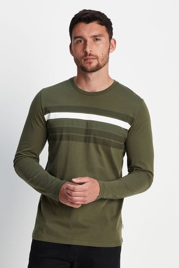 Buy Tog 24 Mens Green Lewes Long Sleeve T Shirt from Next Luxembourg
