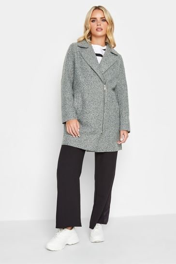 PixieGirl Petite Grey Biker Coat