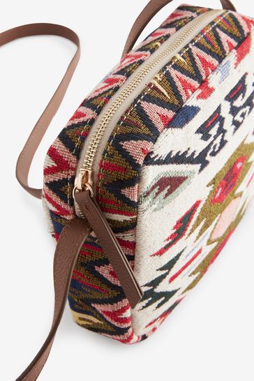 Buy Multi Color Jacquard Fabric Cross Body Bag from Next Netherlands