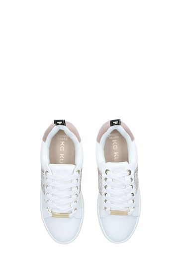 KG Kurt Geiger Lighter Gem White Trainers