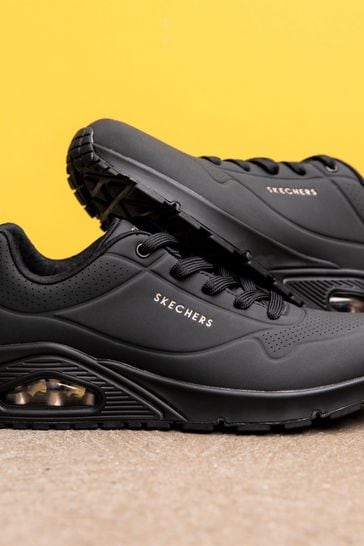 skechers stand on air black