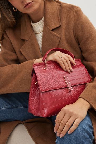 Red online croc bag