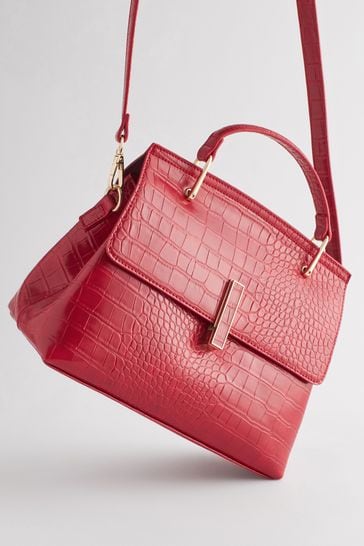 Red croc handbag outlet