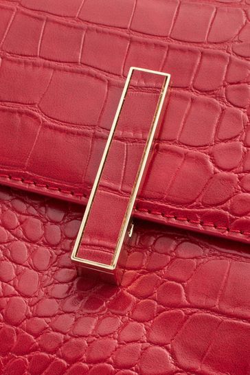 Buy Red Croc Effect Handheld Tote Bag from Next Singapore