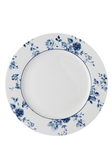 Laura Ashley Blue Blueprint Collectables China Rose Plate