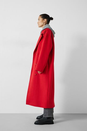Hush red coat outlet
