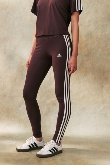 adidas LIght Brown Sportswear 3 Stripes Leggings