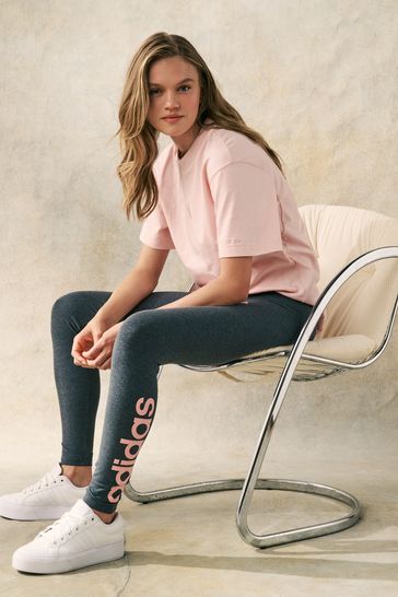 Buy adidas Grey Essentials Linear Logo Leggings from Next Croatia