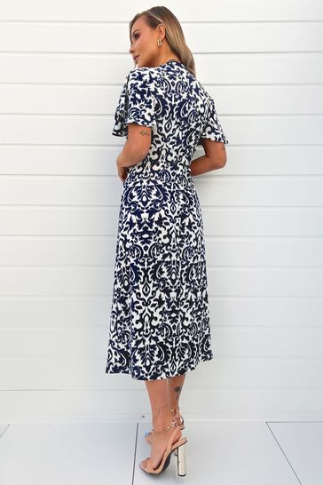 Ax paris bell sleeve on sale dress